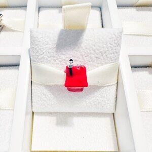 925 Sterling Silver Snoopy On Red Dog House Charm Fits Pandora Charm Bracelets